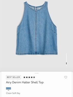 Madewell Light Blue Airy Denim Tank
